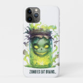 Zombies eten hersenen. Spooky Halloween Jar met Gl Case-Mate iPhone Case (Achterkant)