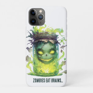 Zombies eten hersenen. Spooky Halloween Jar met Gl Case-Mate iPhone Case