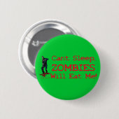 Zombies eten me op ronde button 5,7 cm (Voorkant /achterkant)