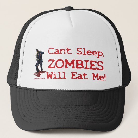 Zombies eten me op trucker pet (Voorkant)