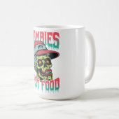 Zombies Fast Food Mok | Grappige Horror Koffiekop (Voorkant rechts)
