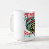 Zombies Fast Food Mok | Grappige Horror Koffiekop (Voorkant links)