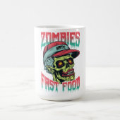 Zombies Fast Food Mug | Funny Horror Coffee Cup Koffiemok (Center)