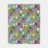 Zombiës! Fleece Deken (Voorkant)