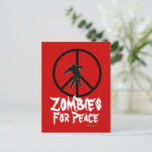 Zombies for Peace Briefkaart (Staand voorkant)