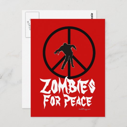 Zombies for Peace Briefkaart (Voorkant / Achterkant)