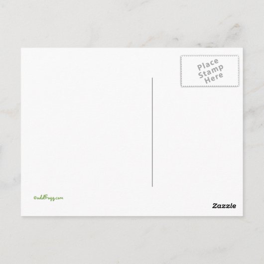 Zombies for Peace Briefkaart (Achterkant)