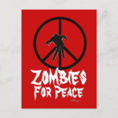 Zombies for Peace Briefkaart (Voorkant)