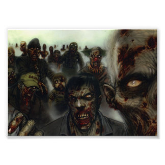 Zombies Halloween Photo Print Foto Afdruk