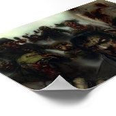 Zombies Halloween Wall Poster (Hoek)