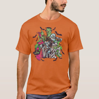 Zombies Happy Halloween Spooky Scary Zombie Men Wo T-shirt