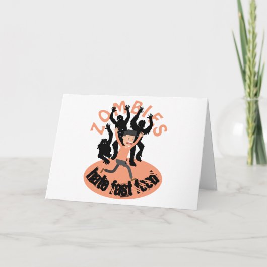 Zombies Hat Fast Food Kaart (Voorkant)