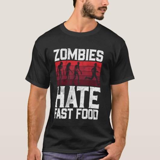 Zombies Hat Fast Food Zombie T-shirt (Voorkant)