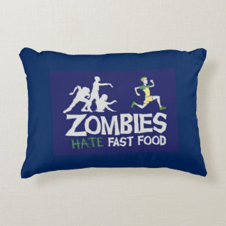 Zombies Hate Fast Food Accent Kussen
