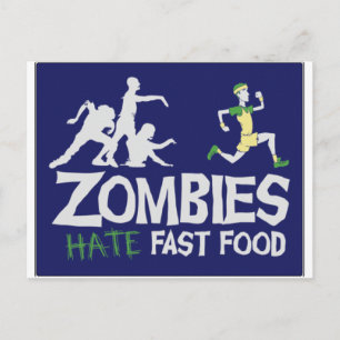 Zombies HATE Fast Food Briefkaart