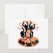 Zombies Hate Fast Food Briefkaart (Voorkant / Achterkant)