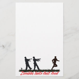 Zombies Hate Fast Food Briefpapier