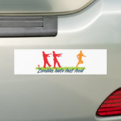 Zombies Hate Fast Food Bumpersticker (Op auto)