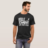 Zombies Hate Fast Food grappige Halloween Runner z T-shirt (Voorkant volledig)
