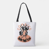 Zombies Hate Fast Food Tote Bag (Achterkant)
