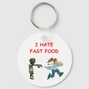 ZOMBIE's haten fastfood Sleutelhanger