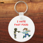 ZOMBIE's haten fastfood Sleutelhanger (Voorkant)