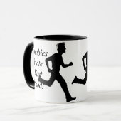 Zombies haten snel eten! Koffie-Mok Mok (Voorkant links)