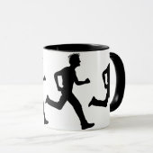 Zombies haten snel eten! Koffie-Mok Mok (Voorkant rechts)