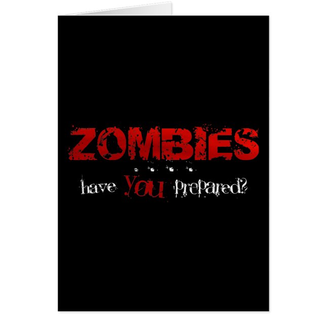 Zombies: heb je je voorbereid? (Voorkant)