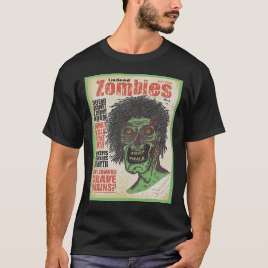 ZOMBIES - Het tijdschrift Green Boarder T-shirt (Voorkant)
