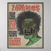 Zombies het Tijdschrift Undode Ver.3 Poster (Voorkant)