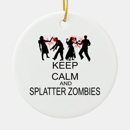 Zombiës houden kalk- en platter keramisch ornament (Voorkant)