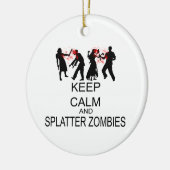Zombiës houden kalk- en platter keramisch ornament (Links)