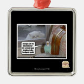 Zombiës in de achtertuin metalen ornament (Voorkant)