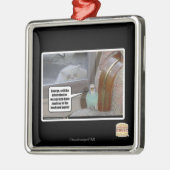 Zombiës in de achtertuin metalen ornament (Links)