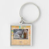 Zombiës in de achtertuin sleutelhanger (Voorkant)