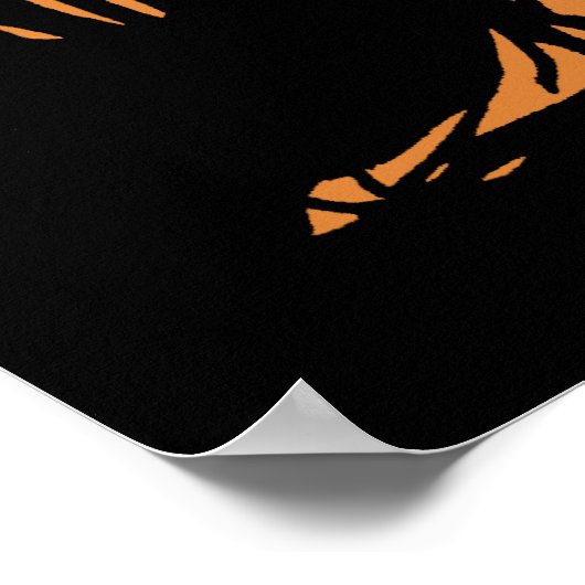 Zombies in Halloween Jack-o'-Lantern Pumpkin Poster (Hoek)