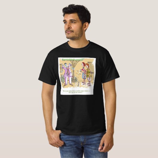 Zombies Jurk Betere mannen zwart waarde T-shirt (Voorkant volledig)