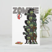 zombies kaart (Staand voorkant)