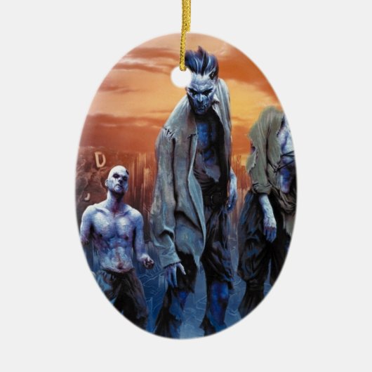 Zombiës! Keramisch Ornament (Voorkant)