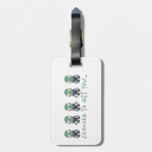 Zombiës...kom je halen! bagagelabel (Achterkant verticaal)