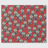 Zombiës...kom je halen! cadeaupapier (Vlak)