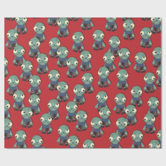 Zombiës...kom je halen! cadeaupapier (Vlak)