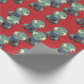 Zombiës...kom je halen! cadeaupapier (Hoek)