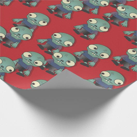 Zombiës...kom je halen! cadeaupapier (Hoek)