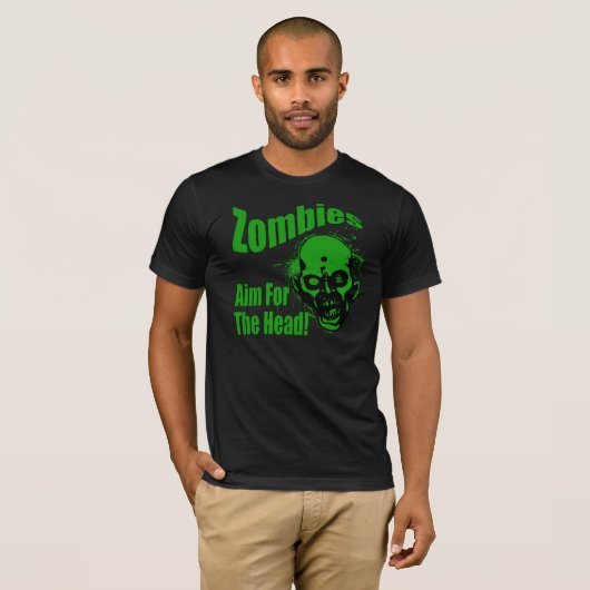 Zombies komen eraan2 t-shirt (Voorkant volledig)
