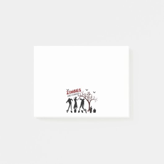 Zombies komen eraan post-it® notes (Voorkant)
