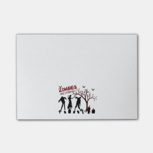 Zombies komen eraan post-it® notes