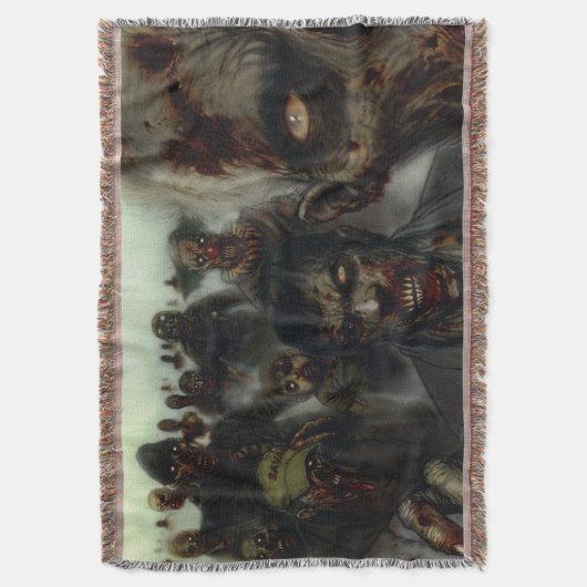 Zombies komen voor jou deken (Voorkant Verticaal)