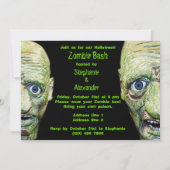 Zombiës komt op schrikbarend hoogstaand dubbelzijd kaart (Achterkant)